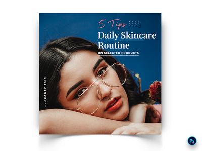 美容社交媒体帖子模板(Beauty Social Media Post Template)