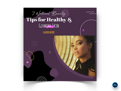 美容社交媒体帖子模板(Beauty Social Media Post Template)