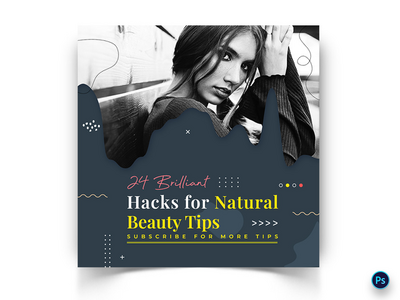 美容社交媒体帖子模板(Beauty Social Media Post Template)