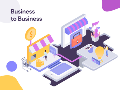 企业对企业插图(Business to Business Illustration)