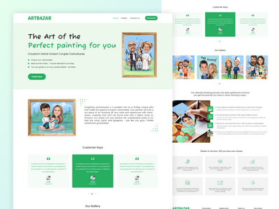 Artbazar 网站登陆页面设计(Artbazar Website Landing Page Design)