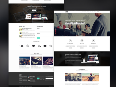 Bliner 商务代理网站模板(Bliner business agency web template)