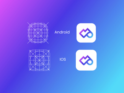 Android 应用程序图标网格模板(Android App Icon Grid Template)