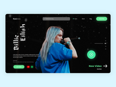Billie Eilish 配置文件概念(Billie Eilish Profile Concept)