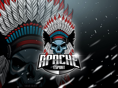 阿帕奇 - 吉祥物和电子竞技标志(Apache - Mascot & Esport Logo)