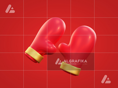 3d 圣诞手套(3d christmas gloves)