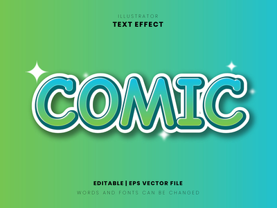 漫画风格文字效果(Comic style text effect)