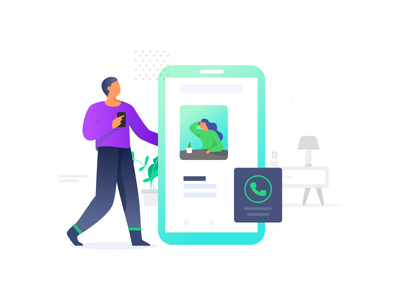 联系我们插图(Contact us illustration)