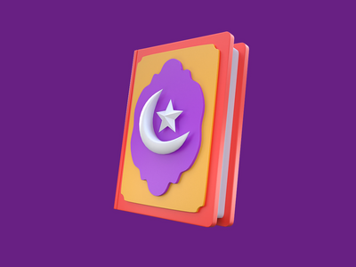 3D 渲染斋月图标古兰经(3D Rendering Ramadan Icon quran)