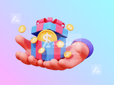 3d 手势金融插图(3D Hand Gesture Finance Illustration)