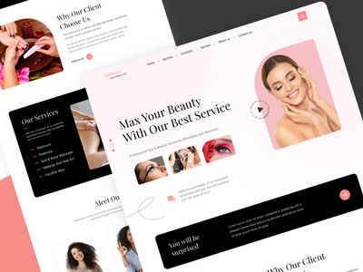 美容护理登陆页面(Beauty Care Landing Page)