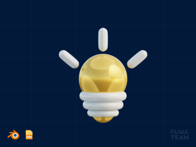 创意 - 3D 设计过程插图（正面）(Creative Idea - 3D Design Process Illustration (front))