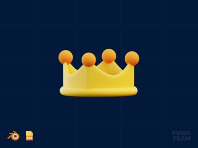 Crown - 3D游戏插画包（正面）(Crown - 3D Game Illustration Pack (front))