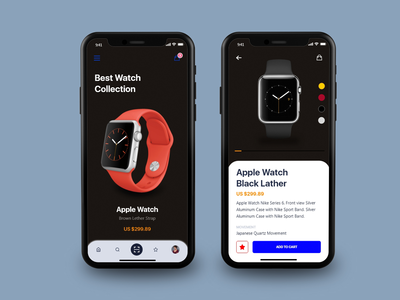 Apple Watch 移动应用程序用户界面(Apple Watch Mobile App UI)