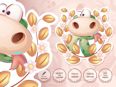 丛林中的疯狂蛇-无缝模式(Crazy snake in bush - seamless pattern)