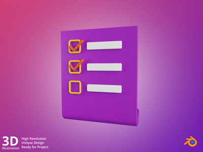 3d 待办事项清单(3d to-do list)