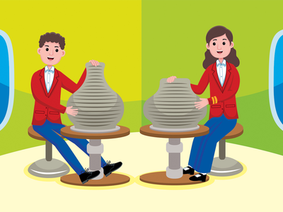 Crafter 职业矢量图(Crafter Profession Vector Illustration)