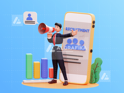 3d 字符商人图(3D Character Businessman Illustration)