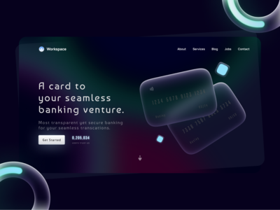 银行卡登陆页面(Banking card Landing Page)