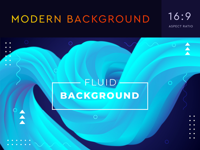 用于着陆页、海报、传单的具有 3D 流体形状的抽象背景(Abstract Background with 3D Fluid Shapes for Landing Page, Poster, Flyer)