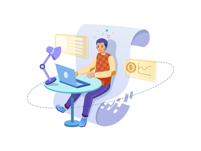 商业与金融插画概念(Business & Finance Illustration concept)