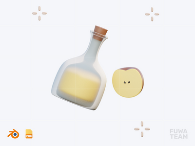苹果酒 - 3D 秋季插图包(Apple Cider - 3D Autumn Illustration Pack)