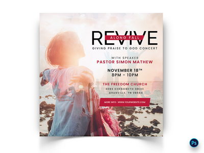 教会演讲社交媒体帖子模板(Church Speech Social Media Post Template)