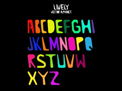 炫彩矢量字母(Colorful Vector Letters)