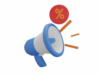 广告-电子商务 3d 插图(Advertising - e-Commerce 3d illustration)