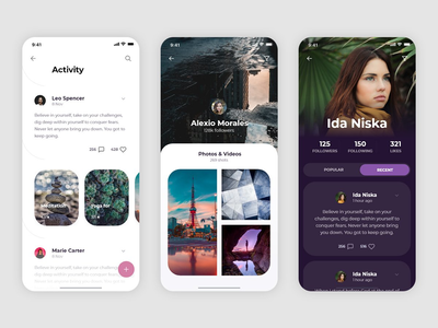 活动和个人资料 UI(Activity & Profiles UI)