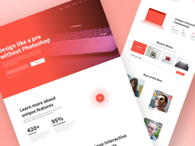 清洁创意着陆页(Clean Creative Landing Page)