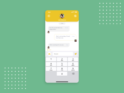 社交应用程序的聊天详细信息概念屏幕(Chat Details concept screen for Social app)