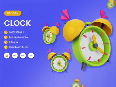 3D 时钟插图(3D Clock illustration)