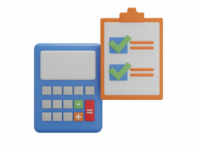 会计-电子商务 3d 插图(Accounting - e-Commerce 3d illustration)