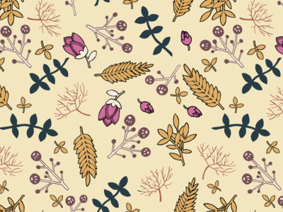 秋季无缝模式(Autumn seamless pattern)