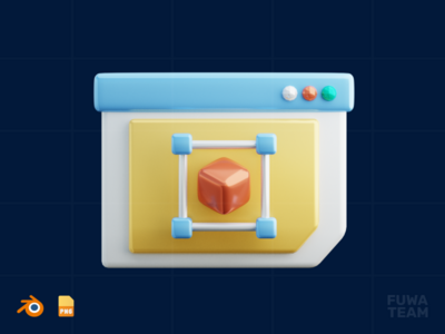 3D 建模 - 3D 设计过程图解（正面）(3D Modelling - 3D Design Process Illustration (front))