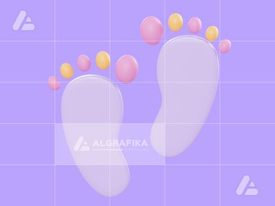 3d 插图足部反射疗法对象(3d illustration foot reflexology object)