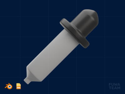 颜色选择器 - 3D 图形设计插图（正面）(Color Picker - 3D Graphic Design Illustration (front))