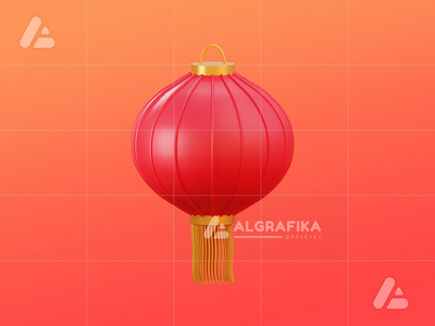 3d 中国新年对象月灯(3d chinese new year object lunar lantern)