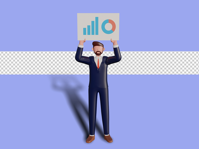 3d 男性角色显示统计数据。 Psd 溢价(3d male character display stats. Psd Premium)