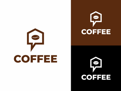 咖啡屋标志设计矢量模板(Coffee house Logo design vector template)