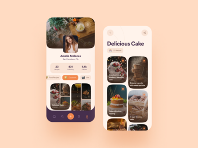 Appétit - 食物食谱应用程序 UI 套件 V23(Appétit - Food Recipes App UI Kit V23)