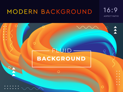 用于着陆页、海报、传单的具有 3D 流体形状的抽象背景(Abstract Background with 3D Fluid Shapes for Landing Page, Poster, Flyer)