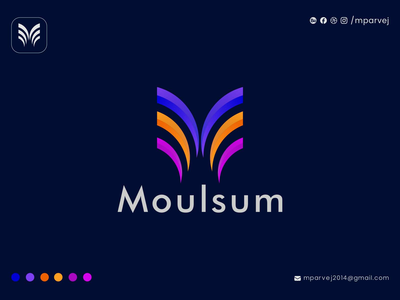 抽象的 Moulsum 标志设计(Abstract Moulsum Logo Design)