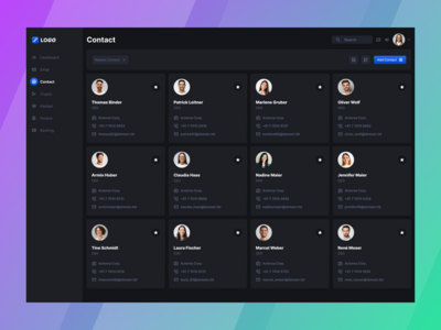 代理商管理仪表板 - 联系(Agency Admin Dashboard - Contact)