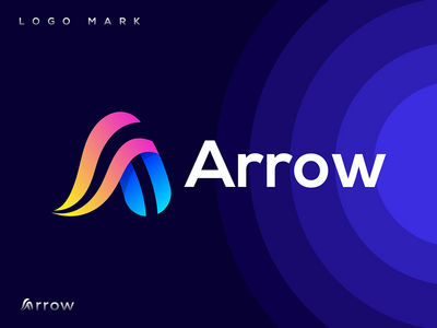 A + 箭头标志设计模板(A + Arrow Logo Design Template)