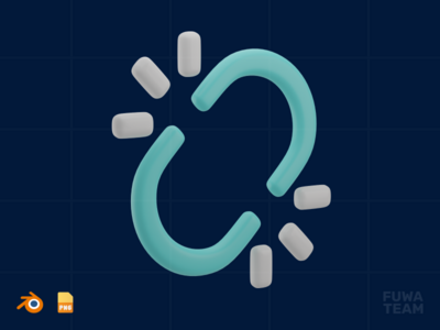 断开的链接 - 3D SEO 插图(Broken Link - 3D SEO Illustration)