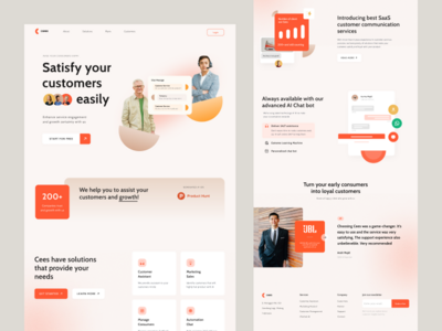 Cees - SaaS 客户沟通登陆页面(Cees - SaaS Customer Communication Landing Page)