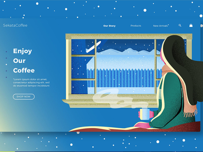 咖啡 - 横幅和着陆页(Coffee - Banner & Landing Page)