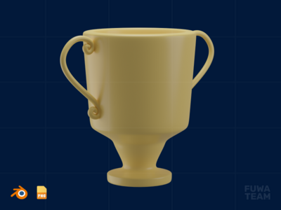 冠军 - 3D 虚拟世界插图(Champion - 3D Virtual world illustration)